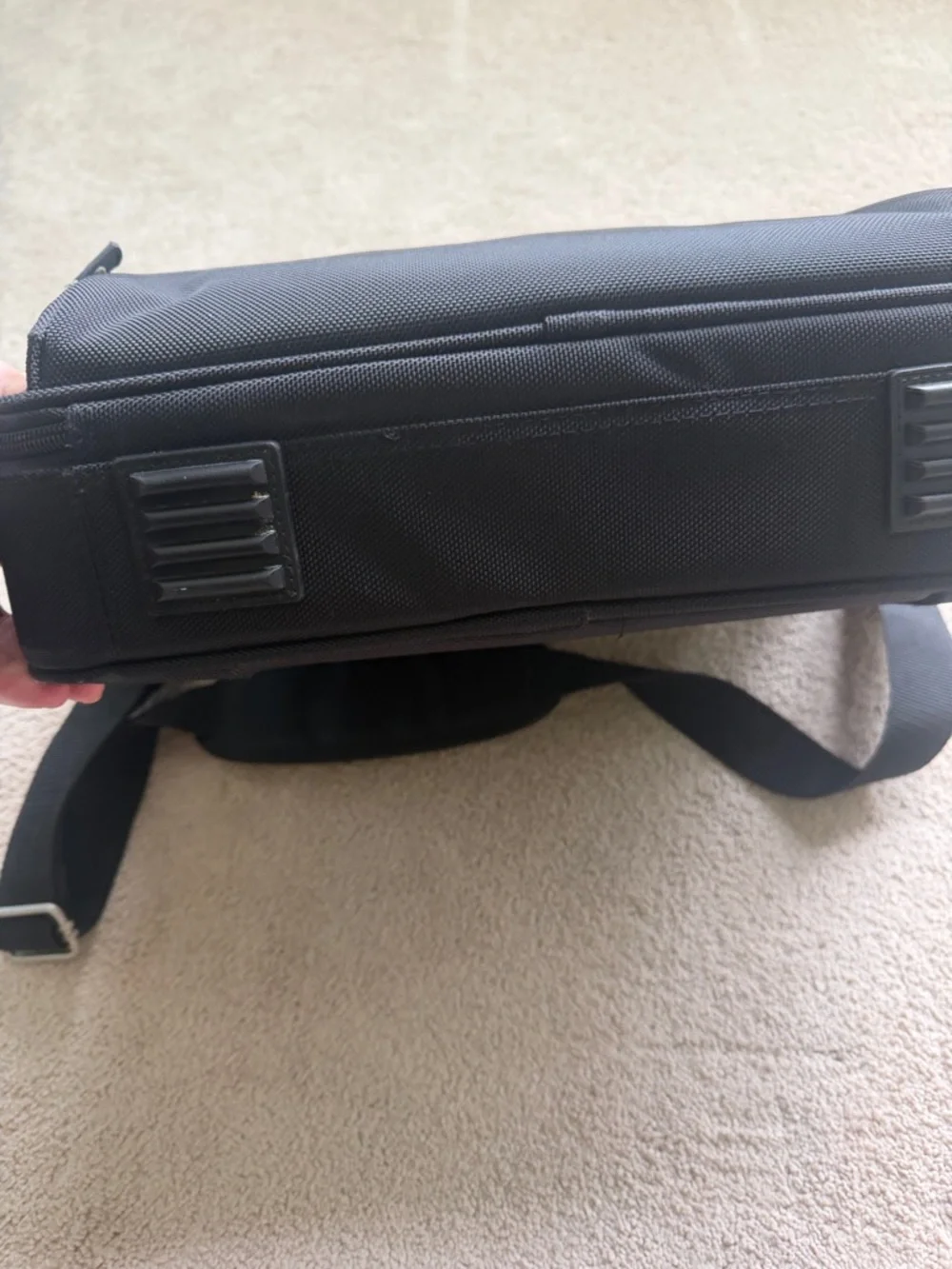 Dell Black Laptop Messenger Bag with Shoulder Strap